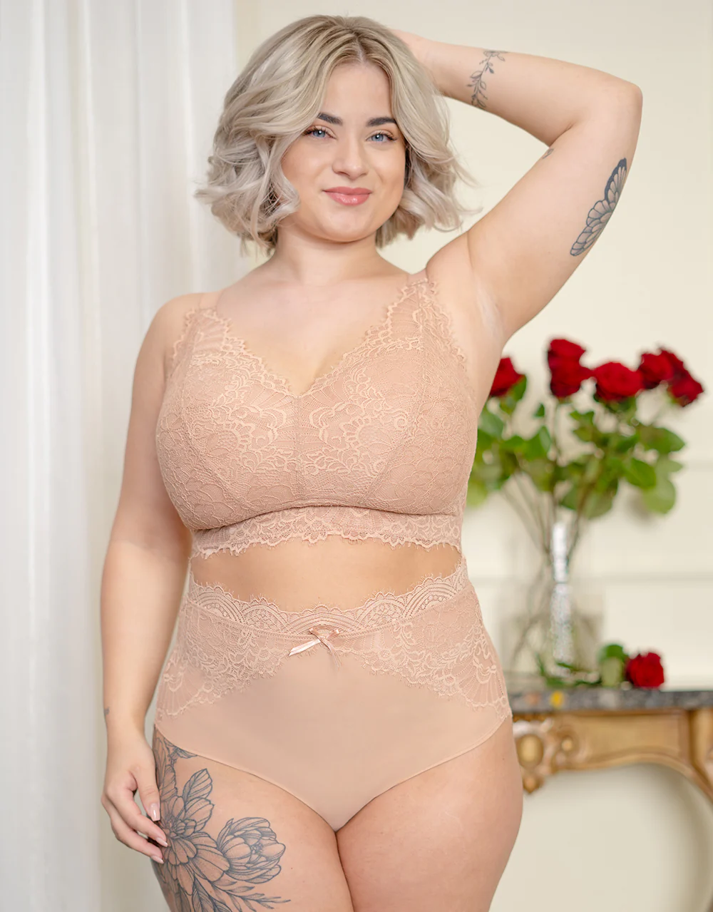 Bralette Ohne Verschluss Sensla Cappuccino - Image 5